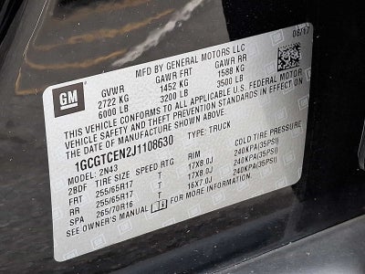 2018 Chevrolet Colorado 4WD LT