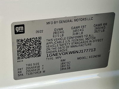 2022 Chevrolet Traverse LT Cloth