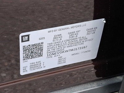 2021 Chevrolet Traverse LT Cloth