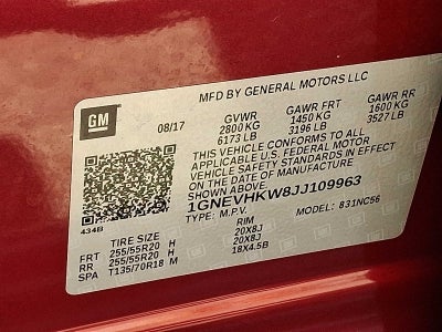 2018 Chevrolet Traverse LT Leather