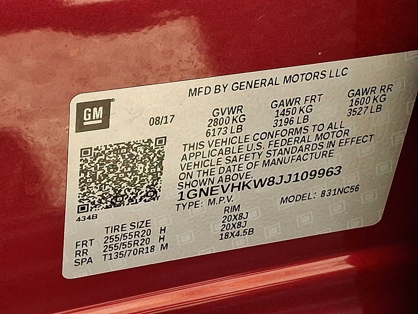 2018 Chevrolet Traverse LT Leather