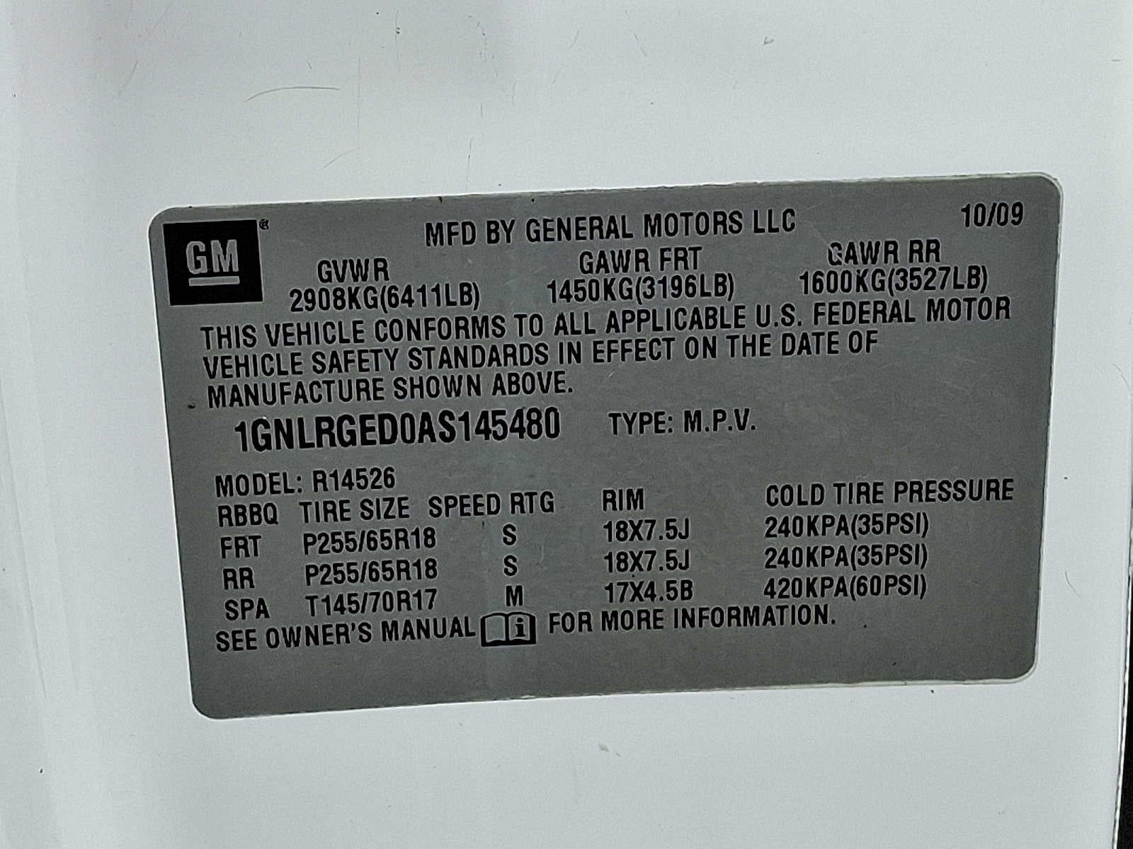 2010 Chevrolet Traverse LT w/2LT