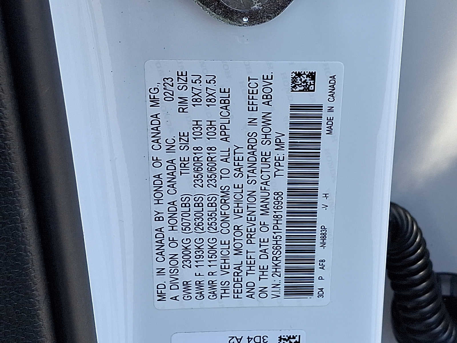 2023 Honda CR-V Hybrid Sport