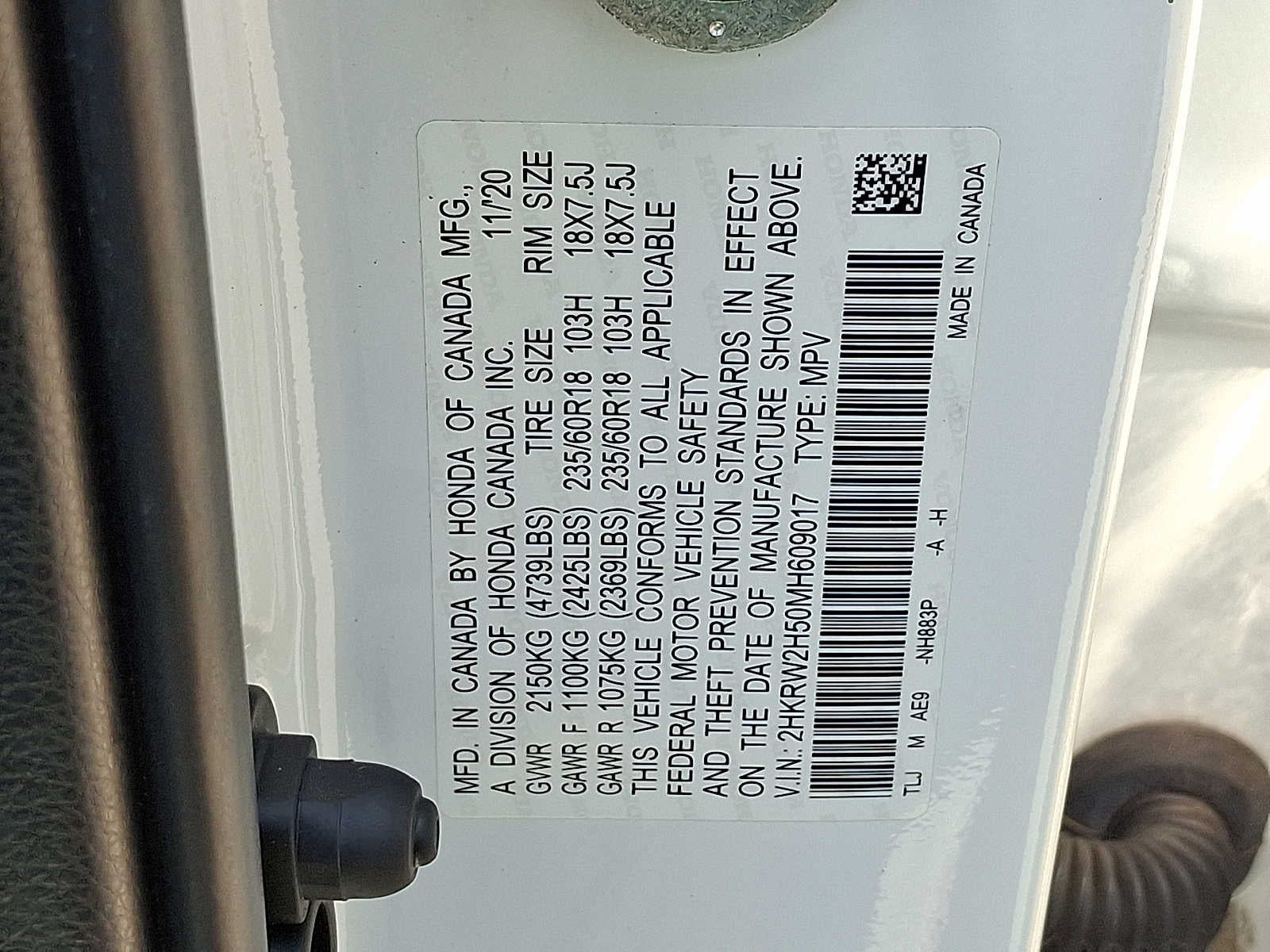 2021 Honda CR-V AWD EX