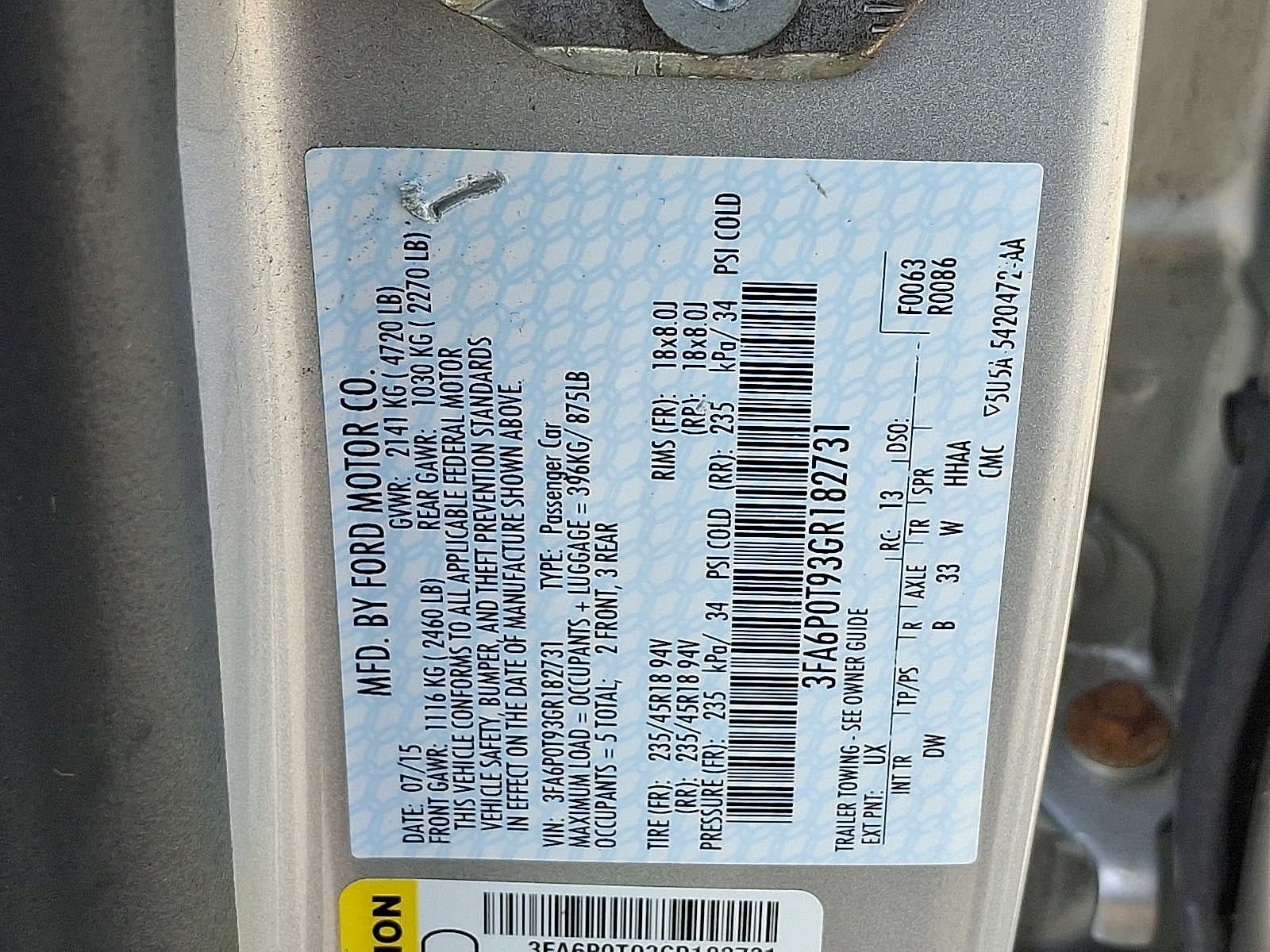 2016 Ford Fusion SE