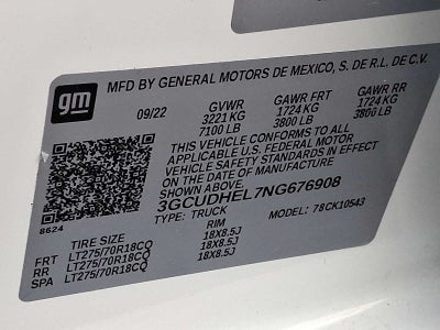 2022 Chevrolet Silverado 1500 ZR2