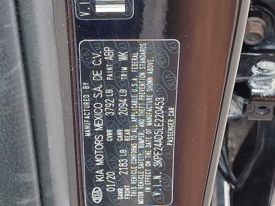 2020 Kia Forte LXS