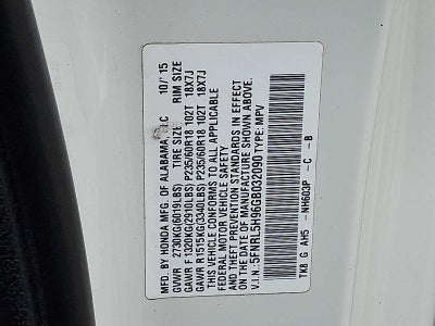 2016 Honda Odyssey Touring Elite