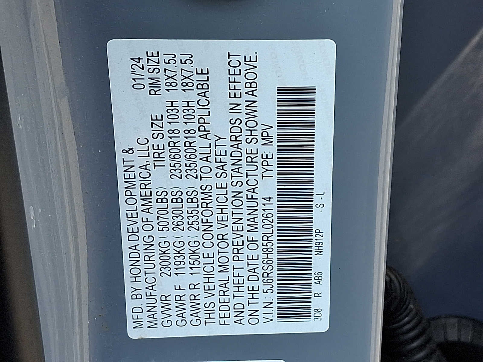 2024 Honda CR-V Hybrid Sport-L