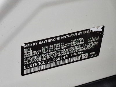 2018 BMW X3 xDrive30i