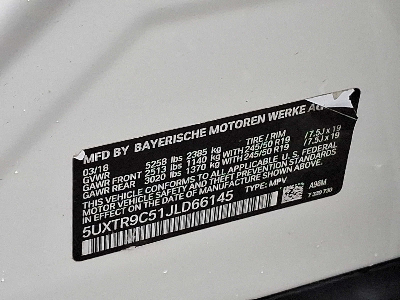 2018 BMW X3 xDrive30i