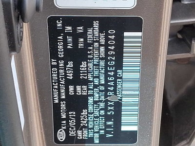 2014 Kia Optima SX Turbo