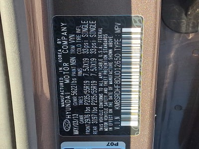 2013 Hyundai Santa Fe Limited