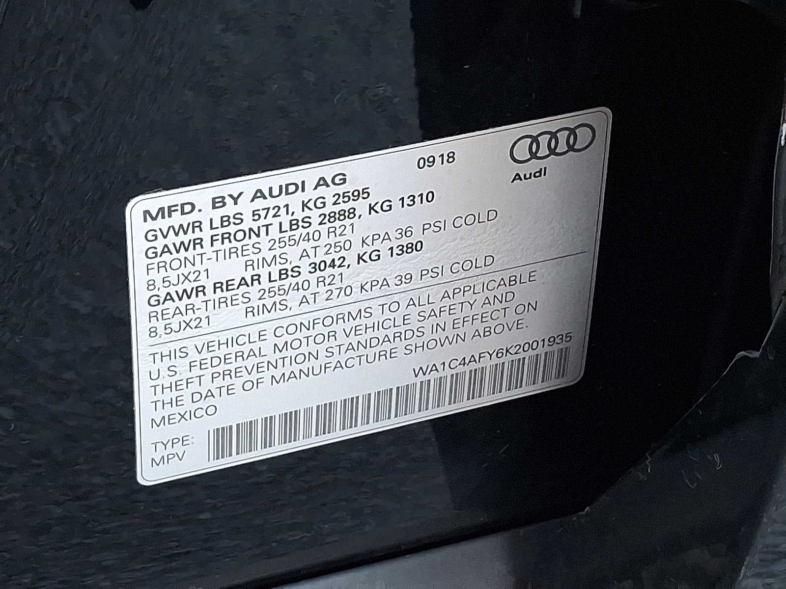 2019 Audi SQ5 Prestige