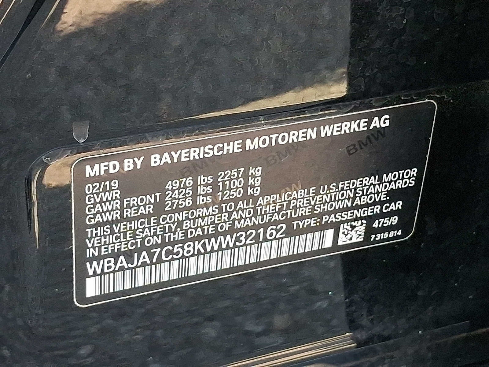 2019 BMW 5 Series 530i xDrive